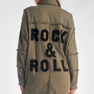 Elan Olive Rock & Roll Shacket- Size Small- NWT